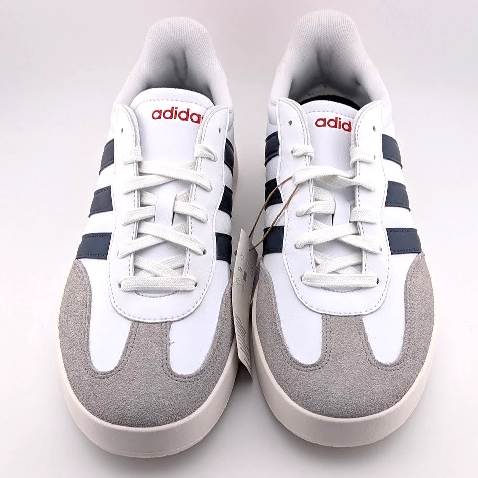 Men's adidas Barreda Size 10.5 - White Shadow Navy Scarlet SoleComfort.shoes