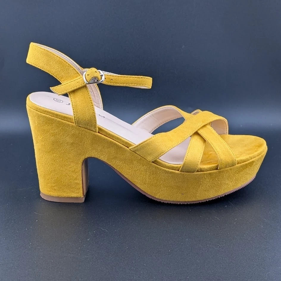 Women Chunky Heel Pump Sandals Ankle Strap Open Toe Wedding Dress Heel Sandals SoleComfort.shoes
