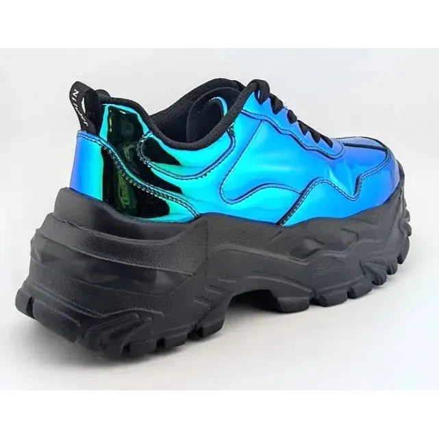 Womens Chunky Platform Fashion Sneakers Lace-Up Lightweight Athletic Shoes PROM! Unbranded