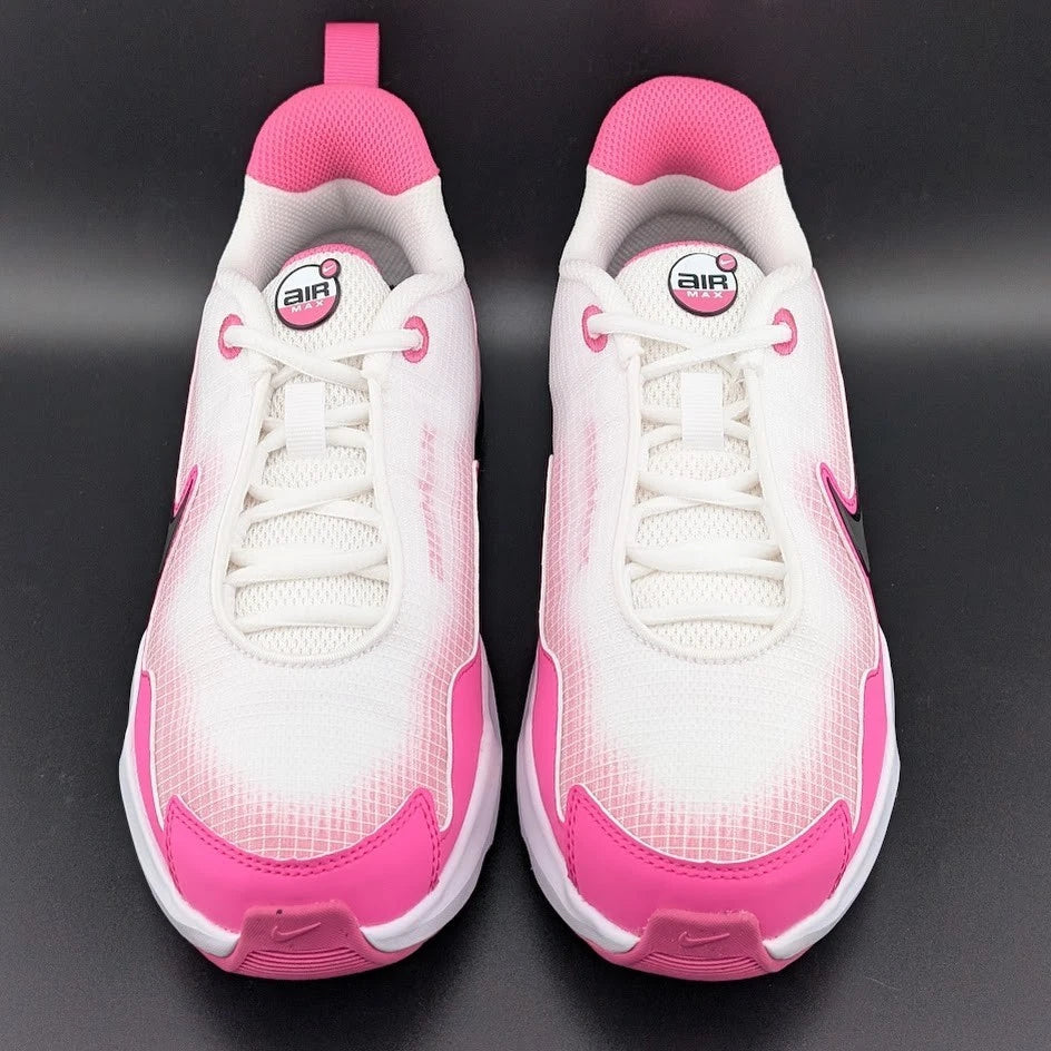 Nike Air Max Nova GS White Fuchsia Black FN4446-101 Sizes 4Y 4.5Y 5Y Brand New SoleComfort.shoes