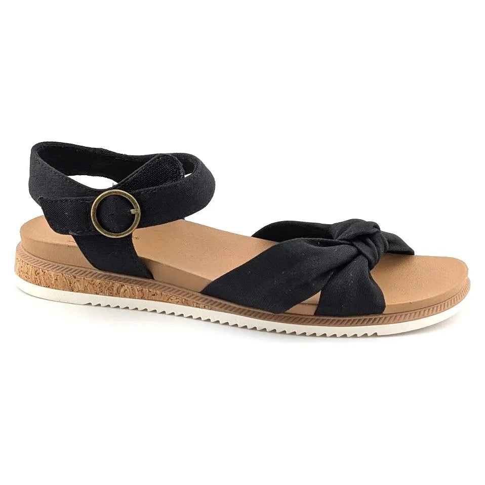 BOBS from Skechers Sandals Women's Size 7.5 Desert Kiss Low-Peak Sun 114706/BLK SoleComfort.shoes