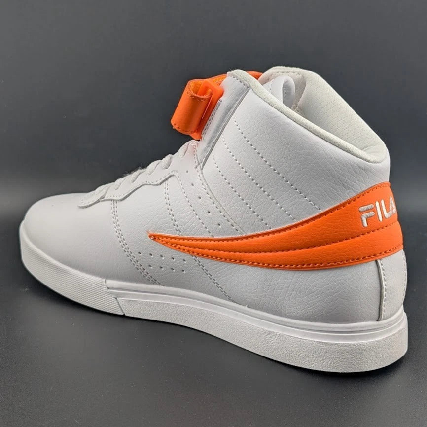Fila Vulc 13 White Orange Color Pop Size 7Y / 8 Womens 3FM01121-129 SoleComfort.shoes