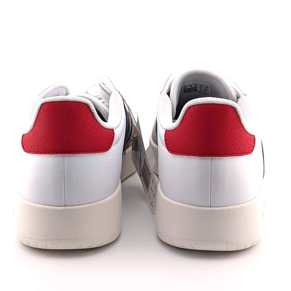 Men's adidas Barreda Size 10.5 - White Shadow Navy Scarlet SoleComfort.shoes