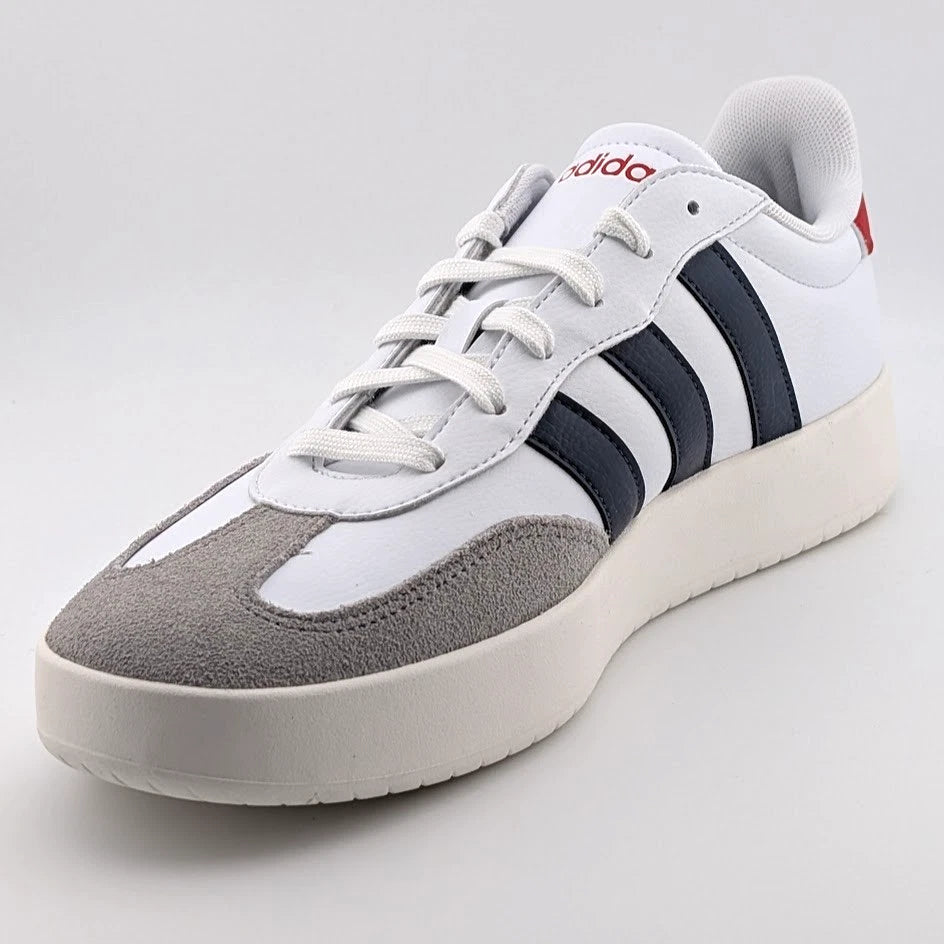 Men's adidas Barreda Size 10.5 - White Shadow Navy Scarlet SoleComfort.shoes