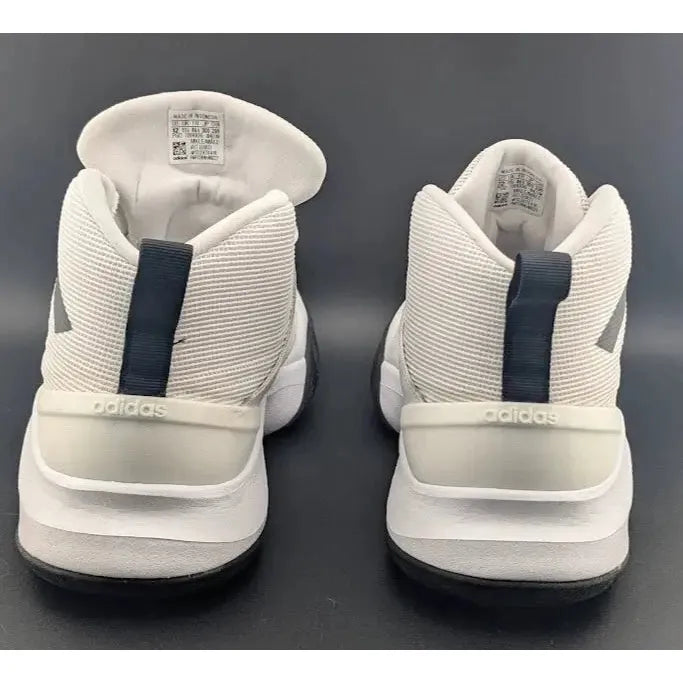 Size 12 - adidas Own The Game White Black Pre-owned Excellent Condition - SoleComfort.shoes