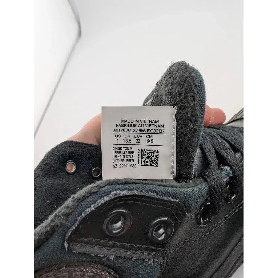 Unisex Converse Chuck Taylor Berkshire Youth HighTop Cold Fusion Triple Black 5Y Converse