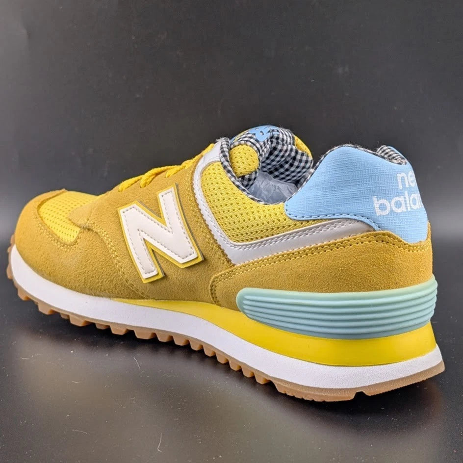 New Balance Women's Size 7.5B 574 Picnic Pack Yellow Shoes Sneakers WL574SPF SoleComfort.shoes