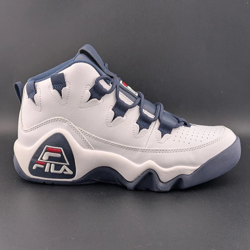 Fila Grant Hill 1 5BM00528-125 Women White Leather Athletic Basketball Shoes 8 SoleComfort.shoes