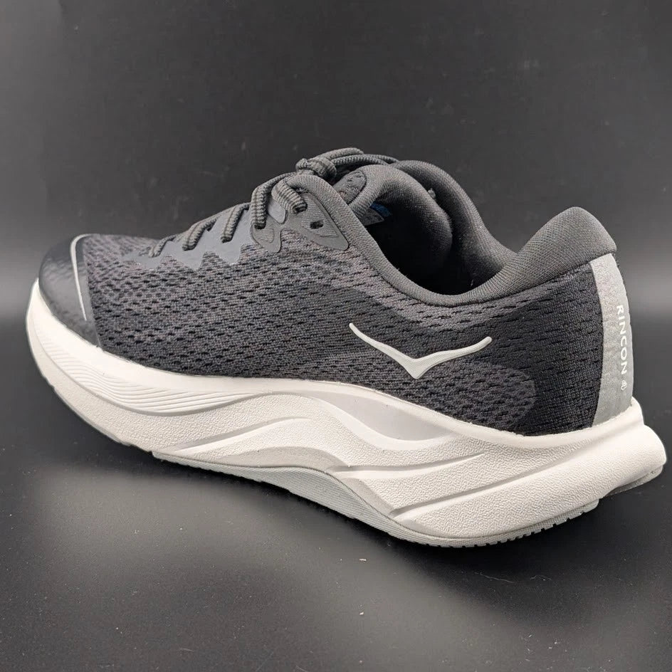 Hoka Rincon 4 Kids Sizes 4Y or 6.5Y / Women's Sizes 5.5M or 8M STK 1168874 Black on White Hoka