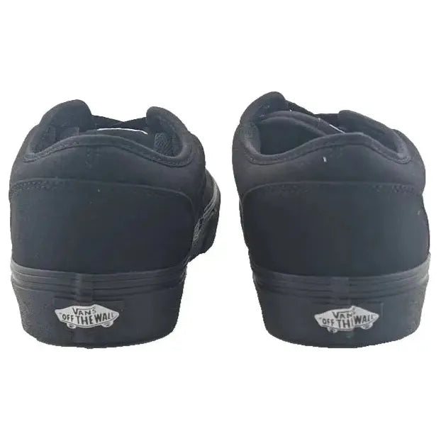 New VANS Men's Size 10 Atwood Canvas Black/ Black Skateboard Sneakers Shoes VANS