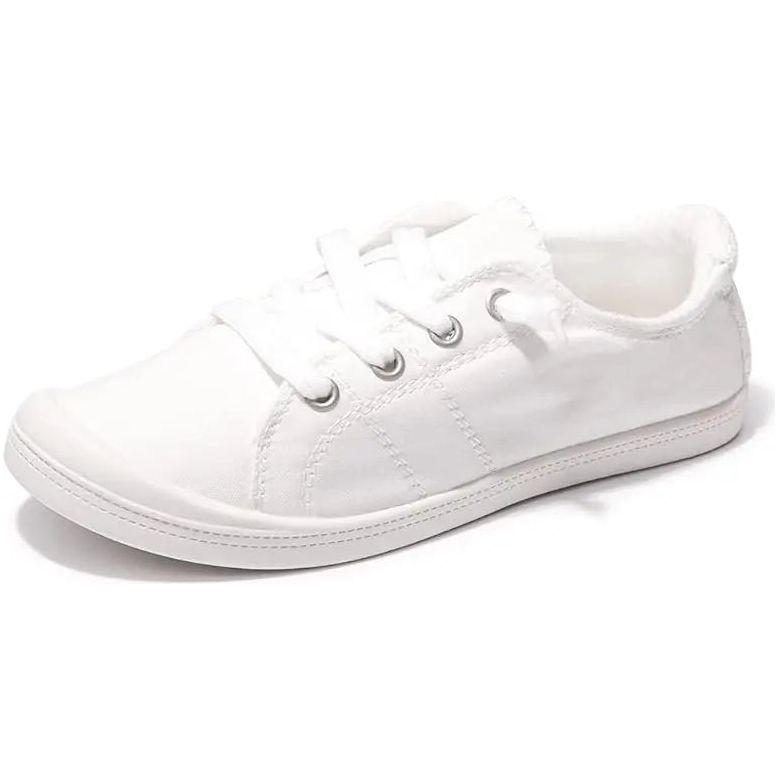 Women's Size 10 | Slip On Canvas Low Casual Walking Classic Comfort Sneakers Unbranded