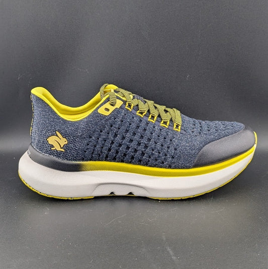 Rabbit Womens Sz 8.5 Dream Chaser Running Shoes Navy/Yellow Sneakers MSRP:  $168 Rabbit