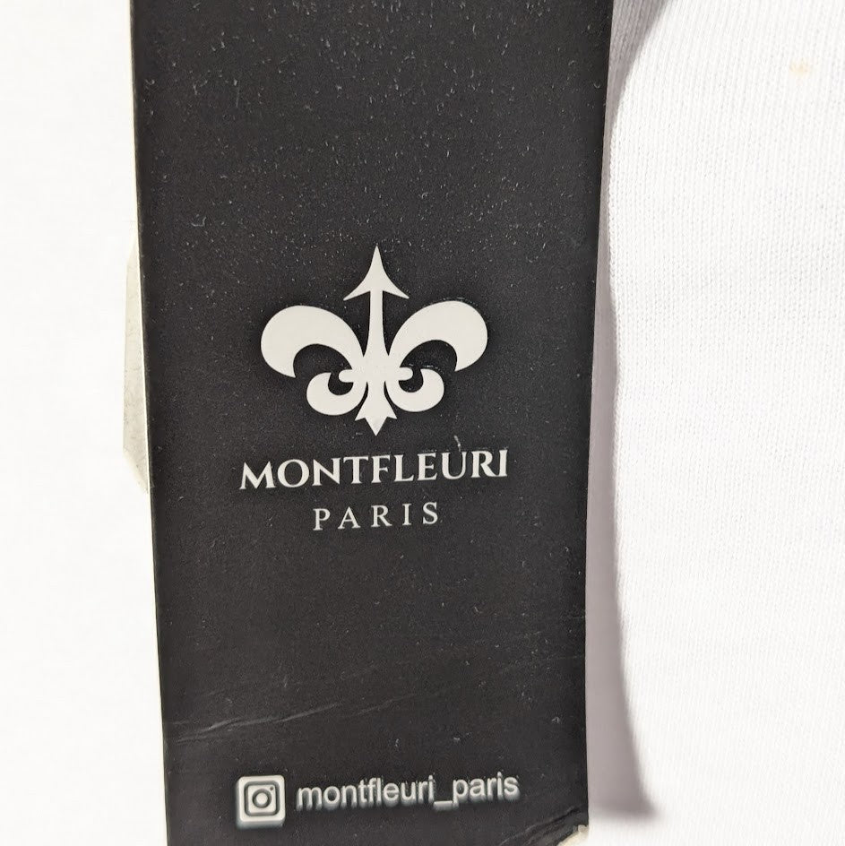 Men's Sz Lrg Luxury Rhinestone Lion Fashion Jersey Sweatshirt Montefleuri Imperf Montefleuri Paris