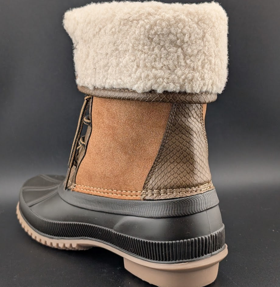 Madden Girl Women's Size 6 Brown Snow/Rain Boot Lace Up Warm Duck Boots Madden Girl