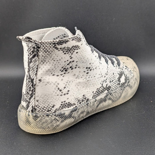 NWOB ~ Vintage Havana Women's Size 8.5 Snake Print High-Top Sneakers Clear Soles Vintage Havana