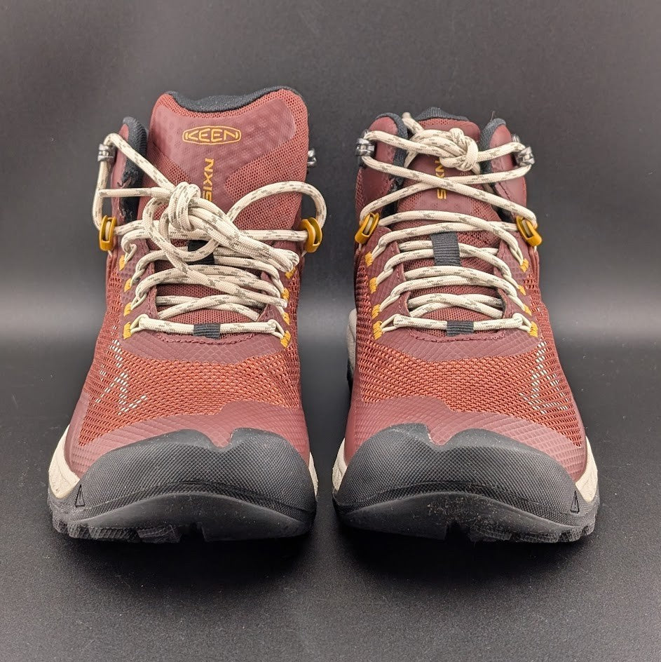 Keen NXIS Evo Mid WP Womens US 7 Andorra/Golden Yellow Hiking Shoes Keen