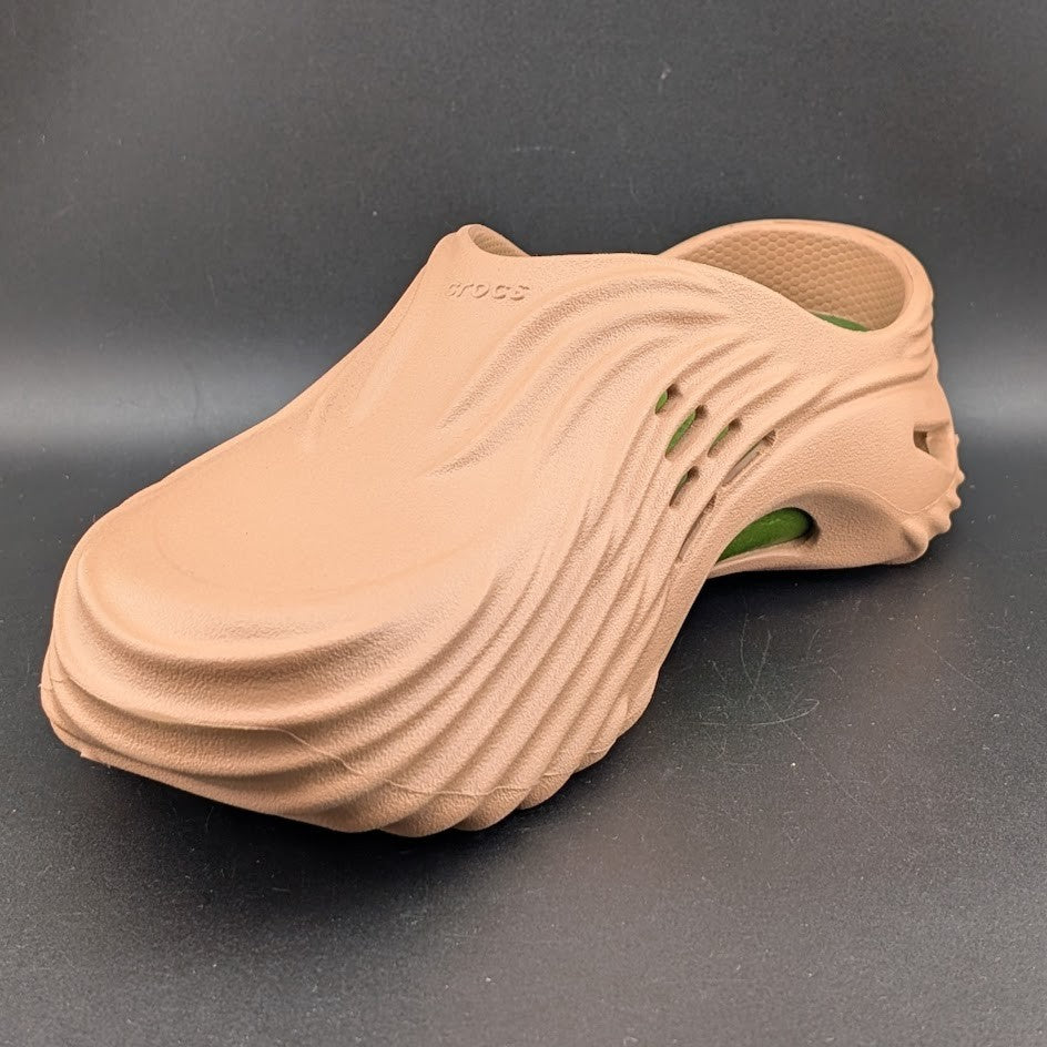 Crocs Echo Wave Pond Mens Size 9/Wos 11 Clog Shoes Cork Kiwi NWT-CLOSEOUT Crocs