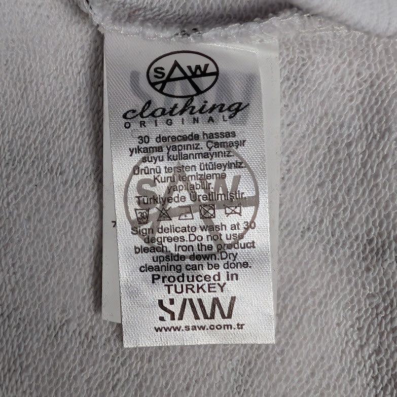 Saw Clothing Couture Men's Size Small Sweatshirt~White Letter Box ~ AndEver SAW Clothing