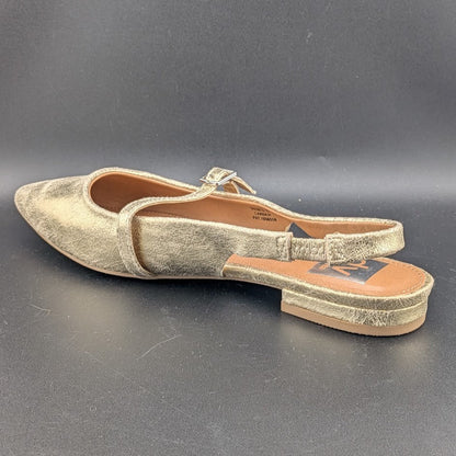 Dolce Vita Carder Size 8 or 10 Gold Crackle Slingback Flats Dolce Vita