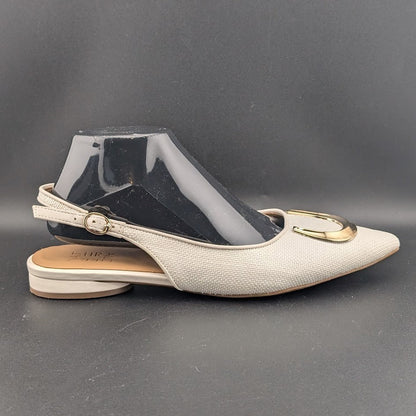 Naturalizer Women's Bixby 2 Pointed-Toe Slingback Warm White Naturalizer