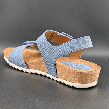 Eurosoft by Sofft Glinda Sandals Women's 10M Mist Blue Adjustable Strap 4363 Eurosoft by Sofft
