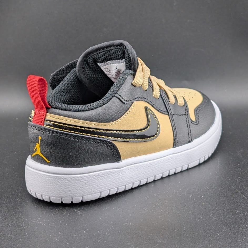 Jordan Unisex 12c Air Jordan 1 Low Alt SE PS Pizza Shoes Tan Black Red Q2015200 Jordan