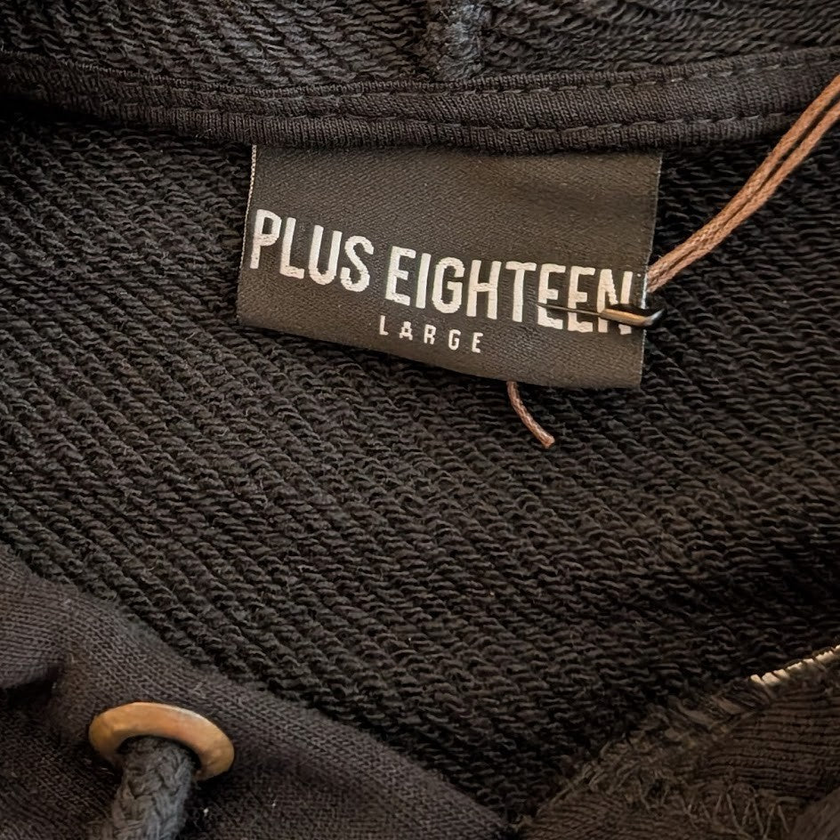 Plus Eighteen Size Large Unisex DOWNFALL Oversize Hoodie Plus Eighteen