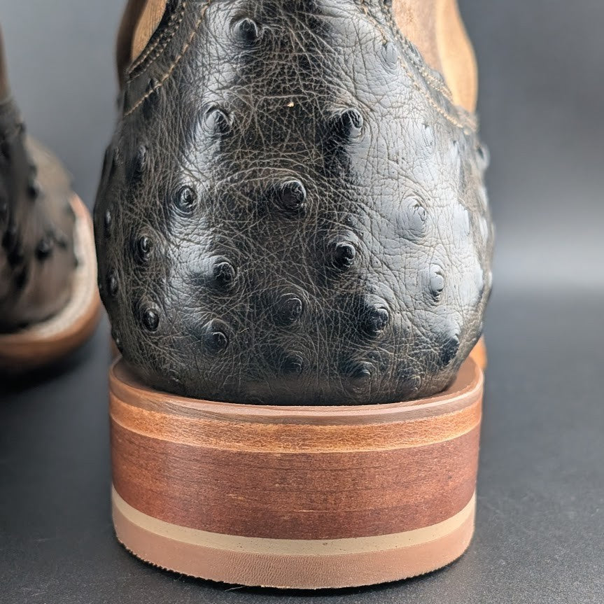 Tony Lama Tori Umber Full Quill Ostrich~Golden Brown 11" Womens Sz 10B TL5405 Tony Lama