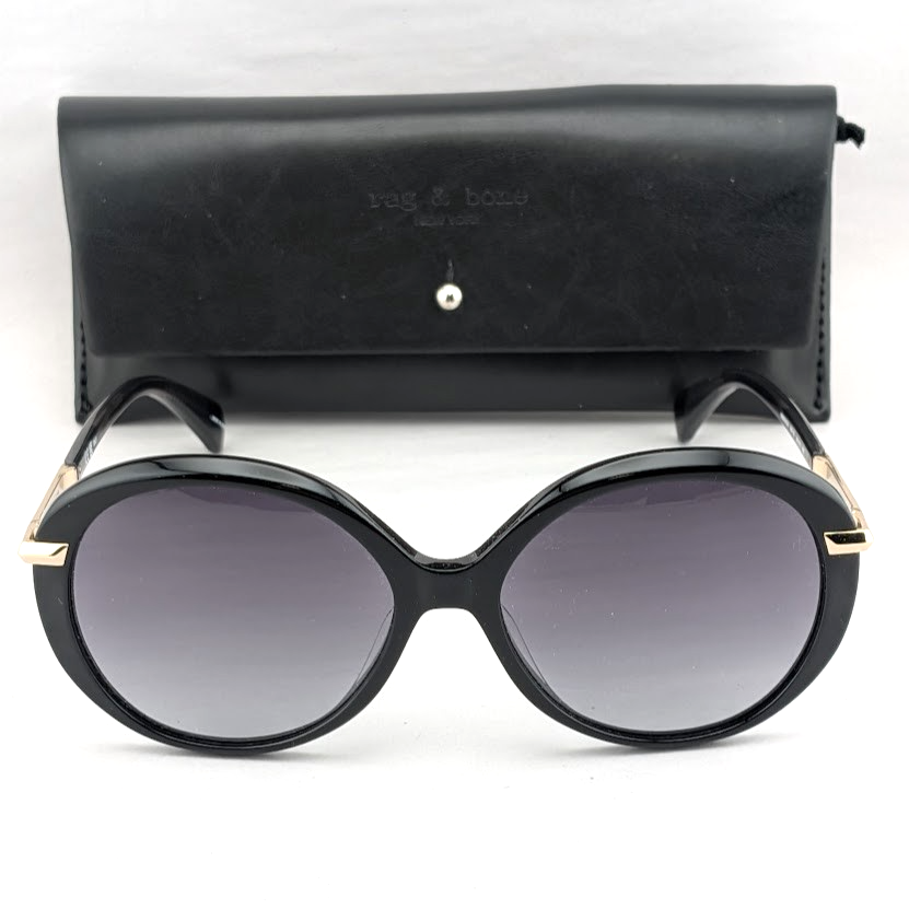 Rag & Bone Women's 56 mm Black Sunglasses RNB1075/S  56-16-140 rag & bone