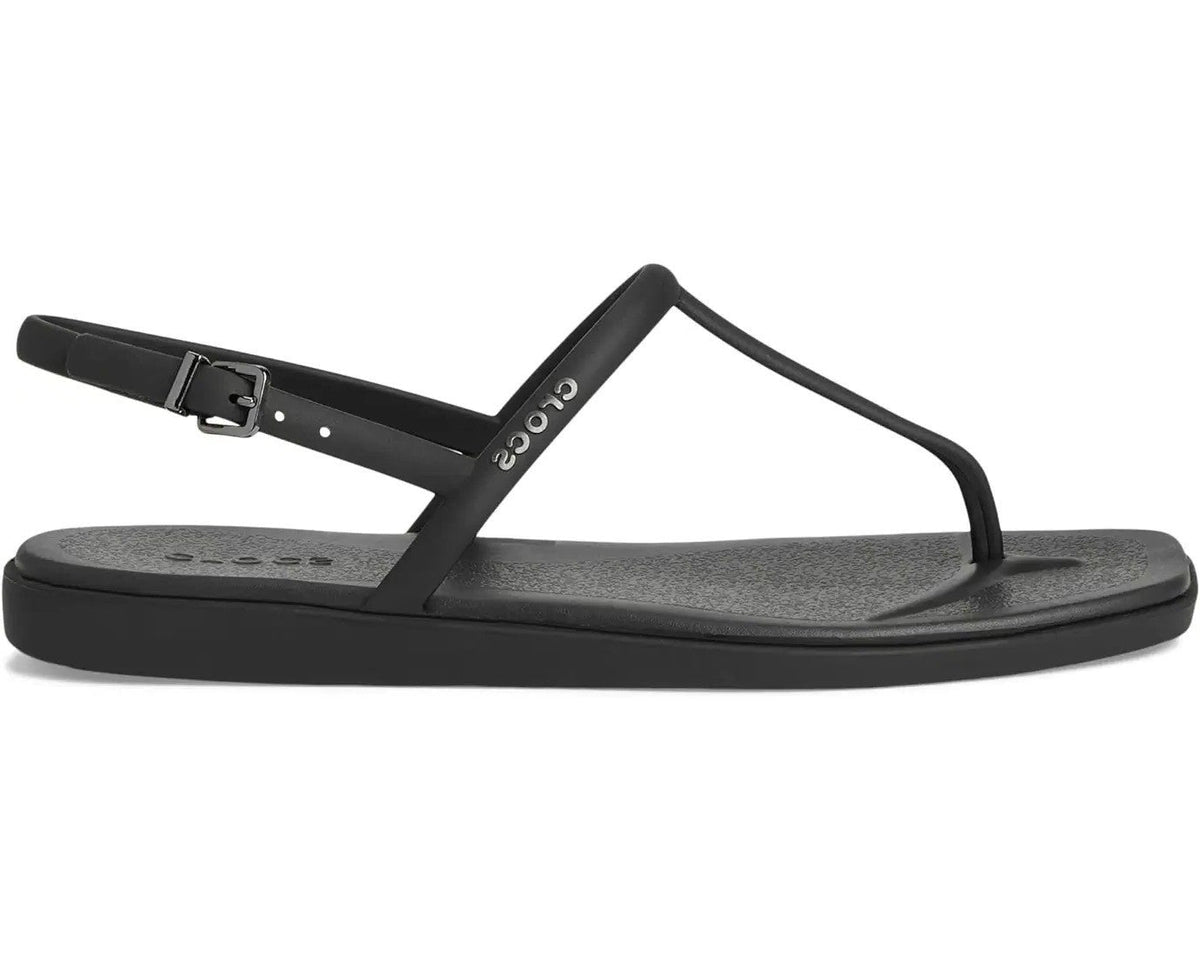 Crocs Miami Sandals Women's US 9 Black Adjustable Strap Thong Flip Flop 209793 Crocs