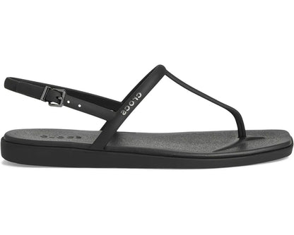 Crocs Miami Sandals Women's US 9 Black Adjustable Strap Thong Flip Flop 209793 Crocs