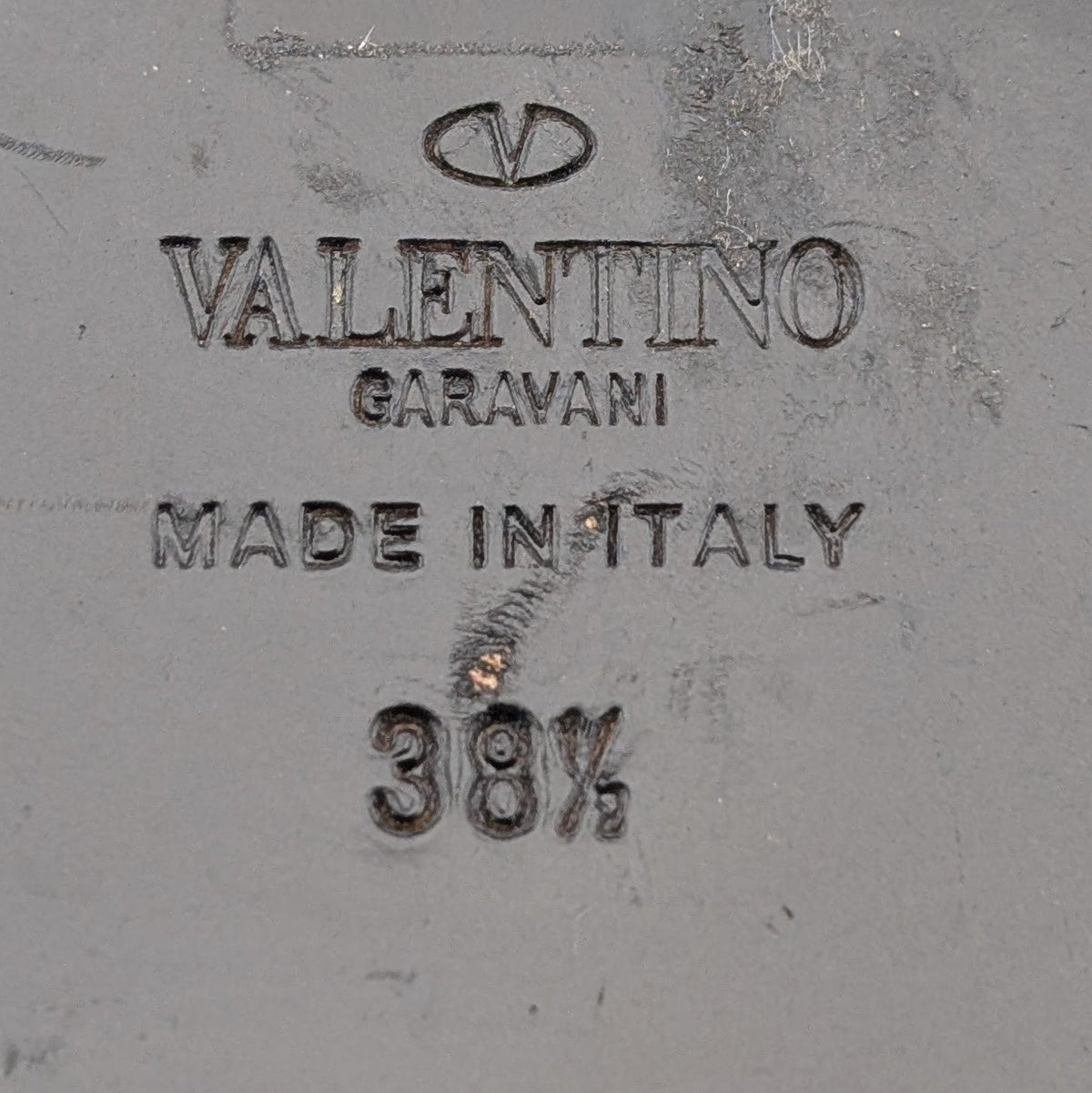 VALENTINO Garavani Calf Skin Rockstud Short Boots~Black Size EU 38.5 - US 8.5 Valentino