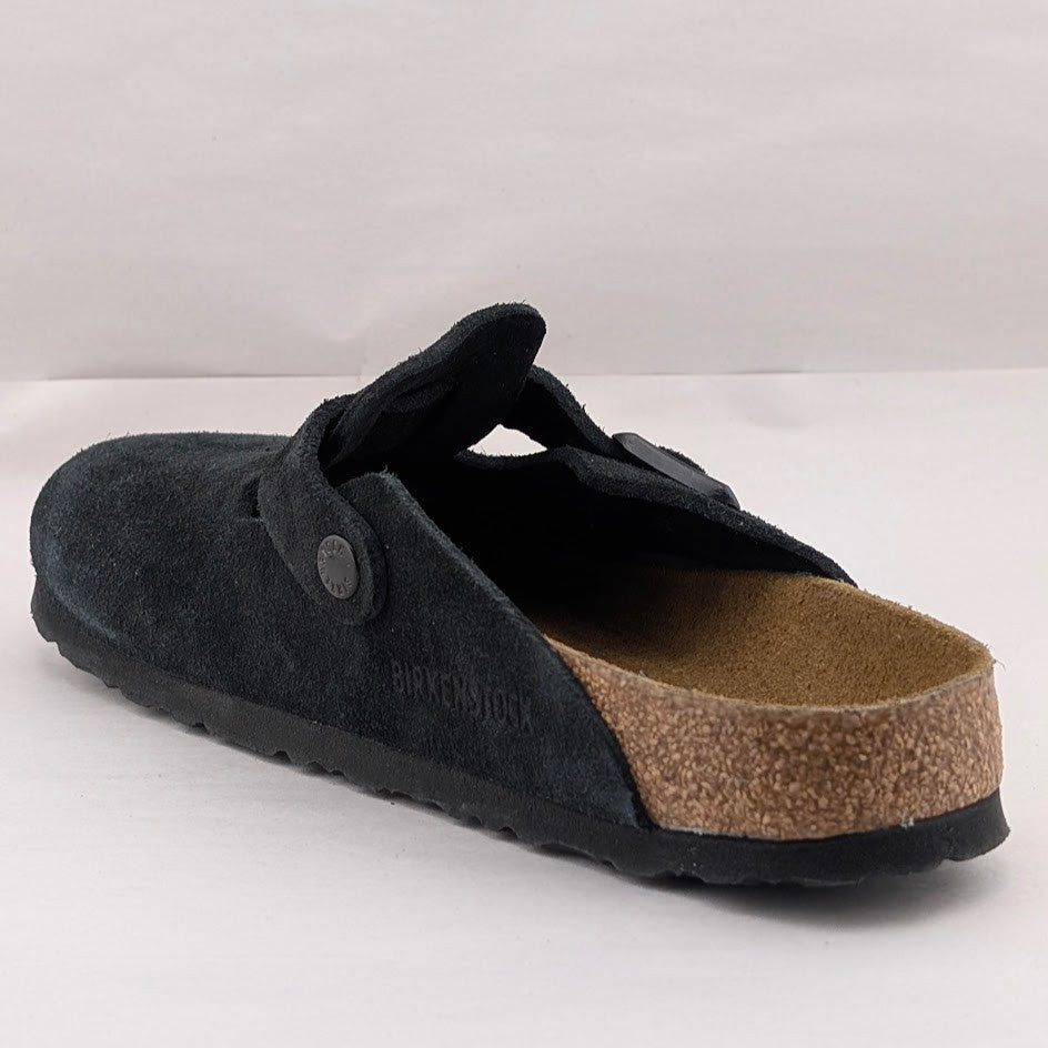 Birkenstock Women's Size 7N / Men's & Kids 5N or EU 38 Boston BS Black Suede Birkenstock