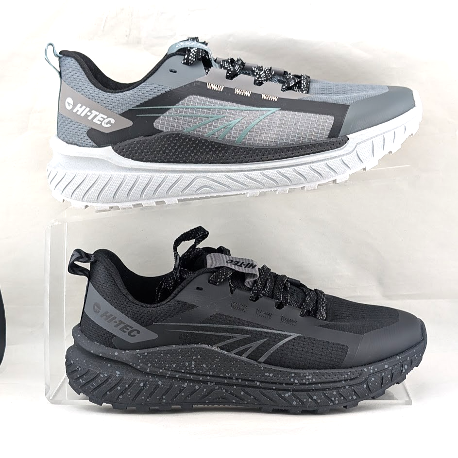 Hi-Tec Men’s Hiking Athletic Sport Shoes Trail Outdoor Grey or Black Hi-Tec