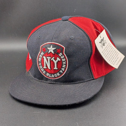 Black Yankees Negro Leagues Baseball Hat Blk/Red~Size 7 7/8~ 2XL Head J- Head