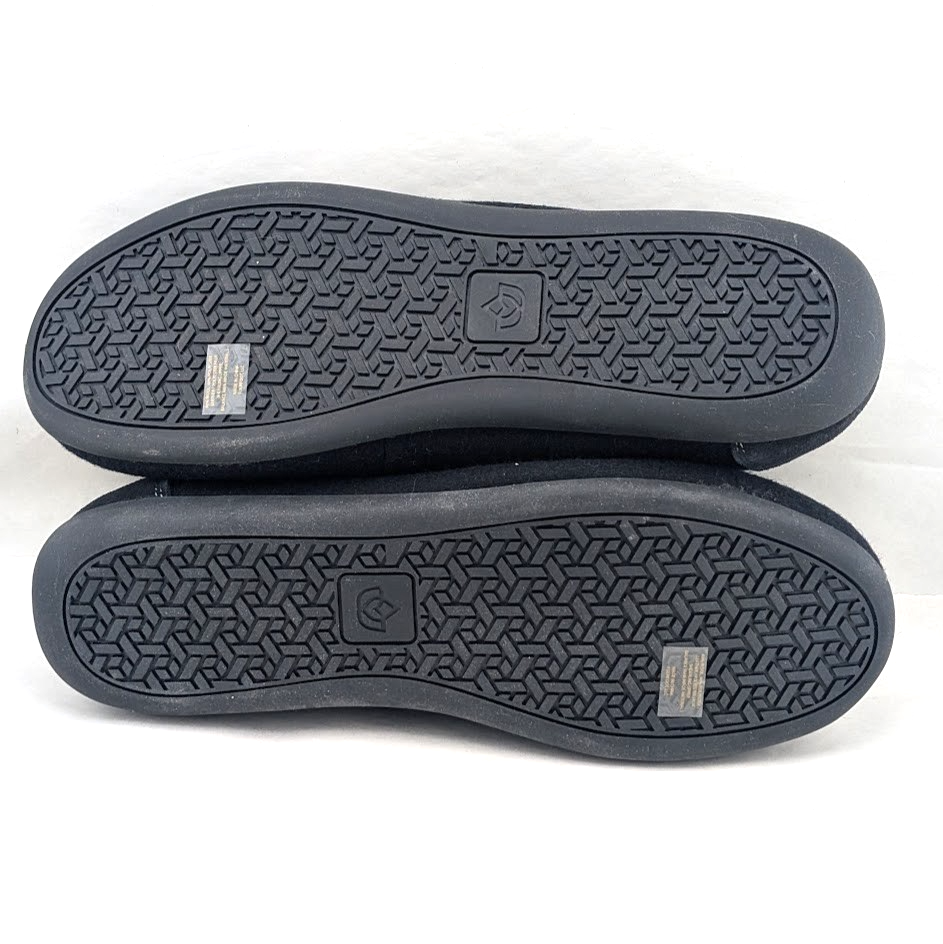 Spenco Hearthside Black Womens Sz 12B Orthotic Wool Indoor/Outdoor Dress Slipper Spenco