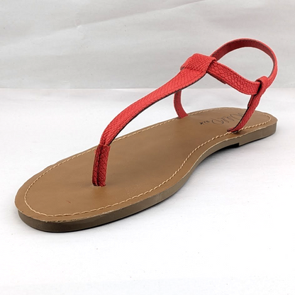 Wild Pair - Krisley Women's Lipstick Red Thong With Clasp Sandal Size 10 Wild Pair (Macy's)