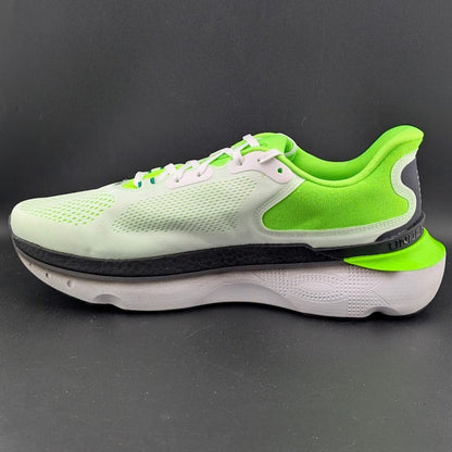 Under Armour Men's Size 11.5 ~HOVR Infinite Pro 2~White Hyper Green 3028168-101 Under Armour