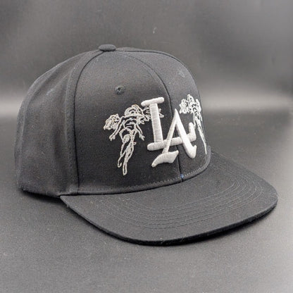 City Of Angels Black Snap Back Embroidered Baseball Cap LA NEW and Unworn Unbranded