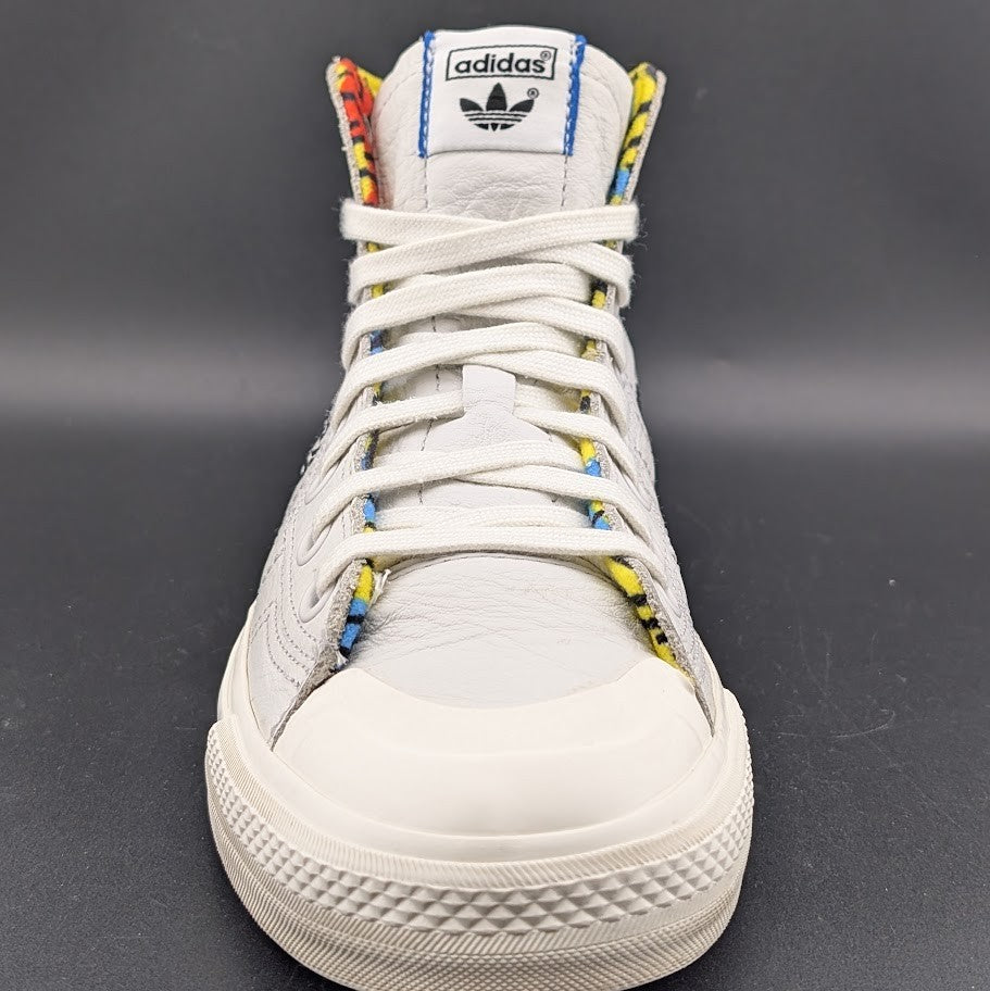Adidas Nizza/Keith Haring "Pop Art" Leather Hitop ~Mens Sz 7/Wos Sz 8 | EE9297 adidas