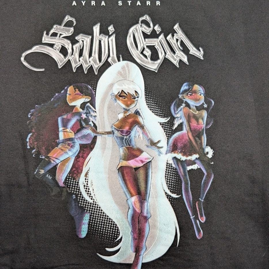 Sabi Girl Ayra Starr Black Men’s Sz X-Large (XL) Relaxed Hoodie Rush TikTok Fav Independent Trading Company