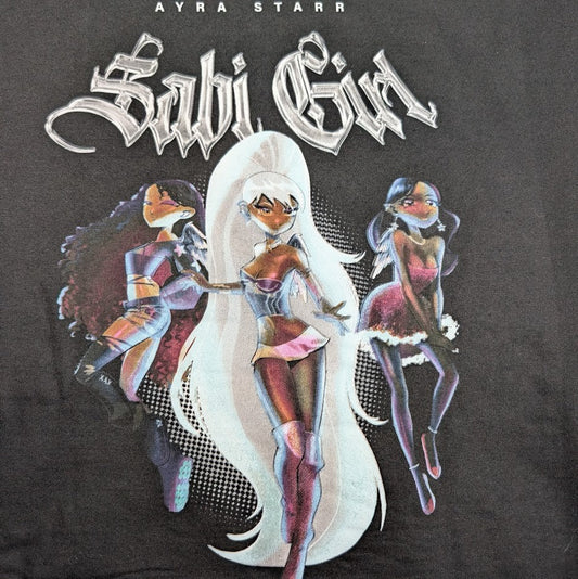 Sabi Girl Ayra Starr Black Men’s Sz X-Large (XL) Relaxed Hoodie Rush TikTok Fav Independent Trading Company