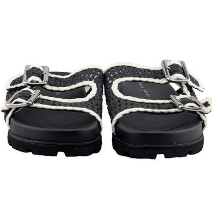 ⋆˚✿˖° Marc Fisher Mylan Sandals - Women Size 8.5 Black & White NEW in Box 🎁 Marc Fisher