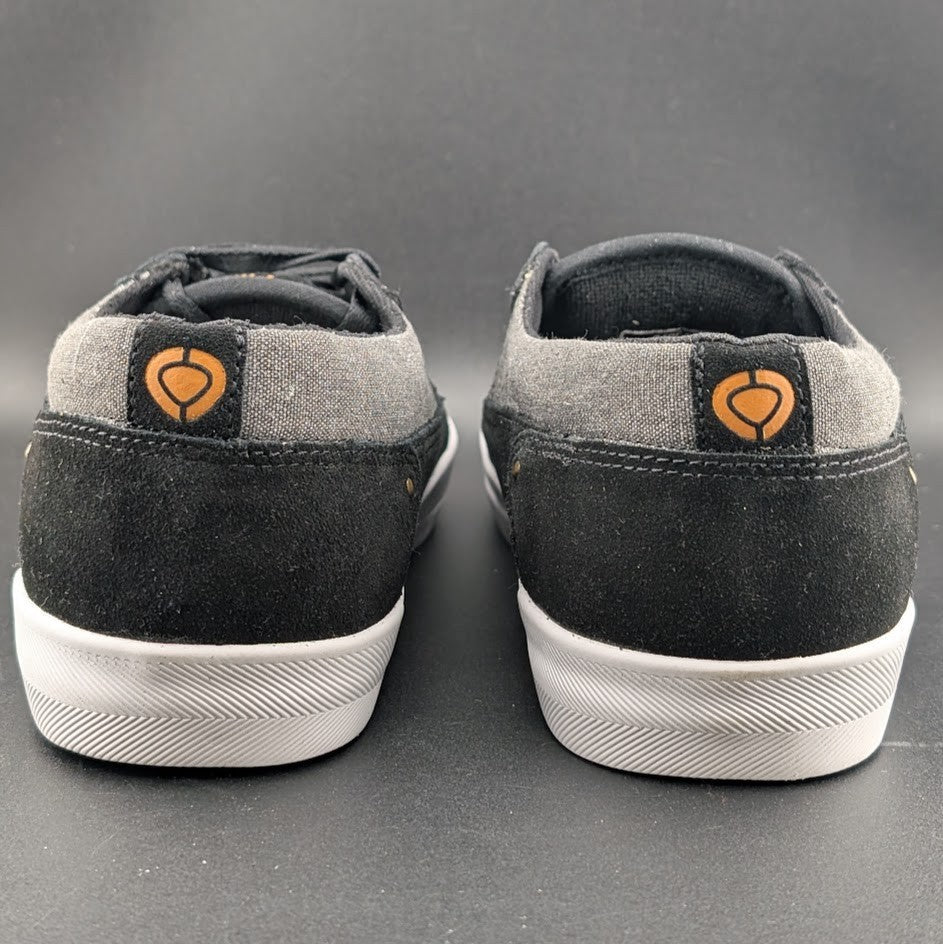 C1RCA Lancer Skate Shoes Mens 8.5/Wos 10 Black Grey Leather Low Sneakers NIB C1RCA