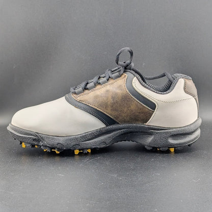 FootJoy GreenJoys Size 7.5 M ~ Men's Golf Shoes 45516 Brown/White Oxford FootJoy
