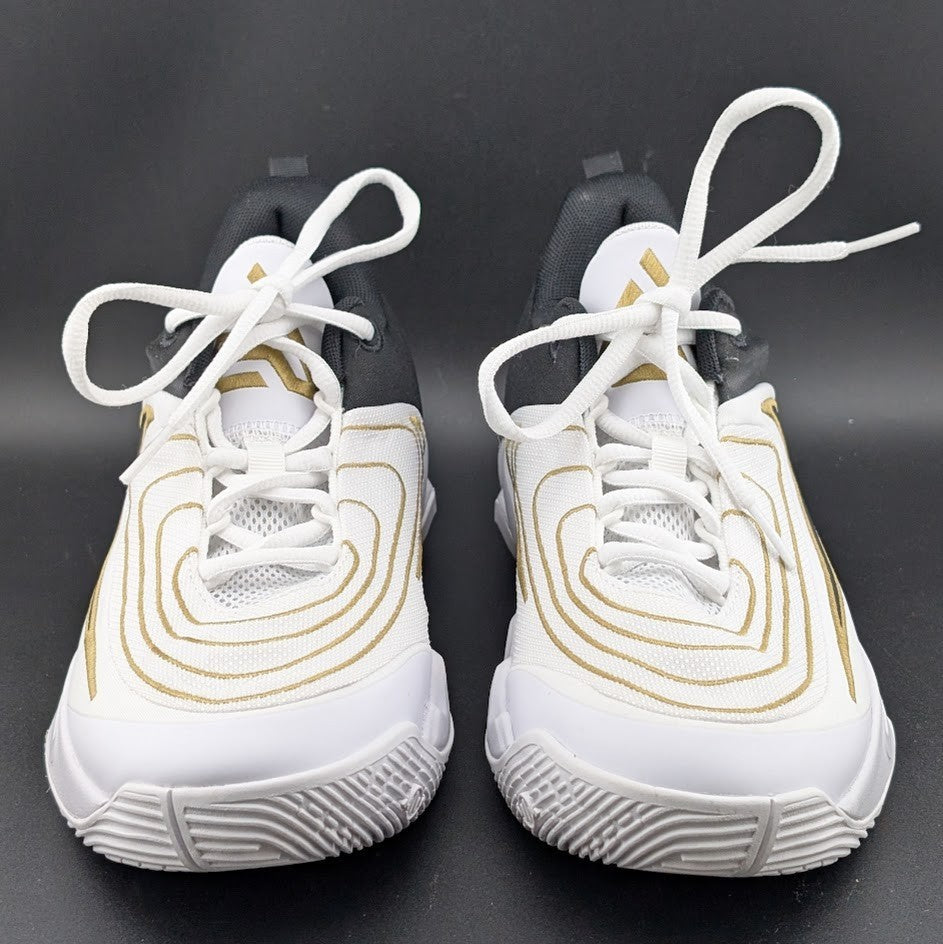 Nike Kids 7/Wos 8.5 Giannis Immortality Basketball Shoes White Gold FZ6734-100 Nike