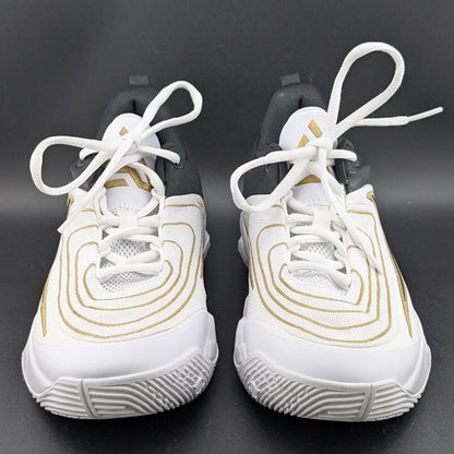 Nike Kids 7/Wos 8.5 Giannis Immortality Basketball Shoes White Gold FZ6734-100 Nike