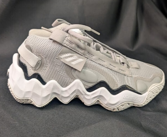 adidas Womens Size 9.5 Exhibit B Mid BB Candace Parker Shoes Gray Black White adidas