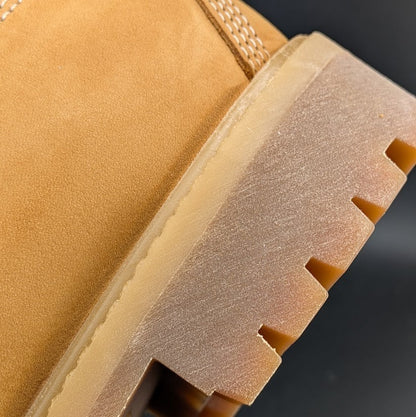 Timberland Premium 6" Lace Waterproof Leather Boot Wheat Nubuck Men's Sz 9 & 9.5 Timberland