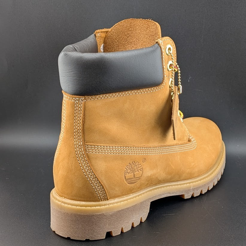 Timberland Premium 6" Lace Waterproof Leather Boot Wheat Nubuck Men's Sz 9 & 9.5 Timberland